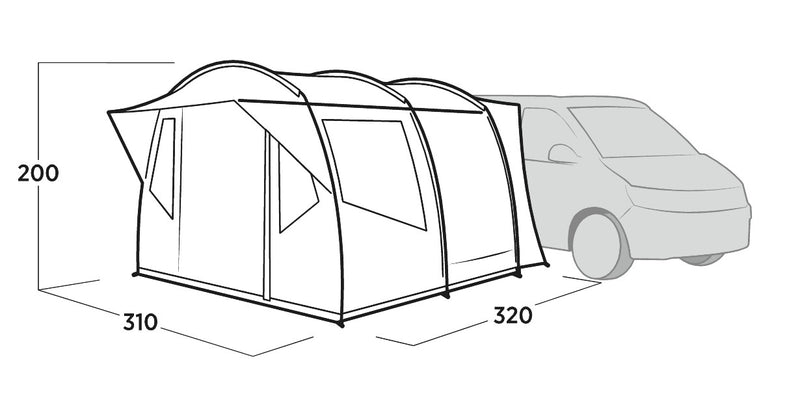 Easy Camp Reine Drive-Away Awning 2025
