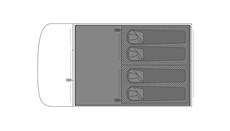 Easy Camp Palmdale 400 Footprint Groundsheet 2024