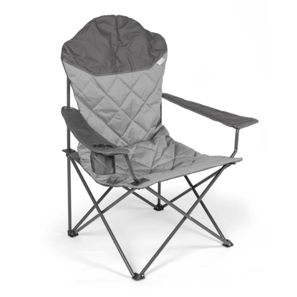 Kampa XL High Back Chair (Diamond Stitching) Fog