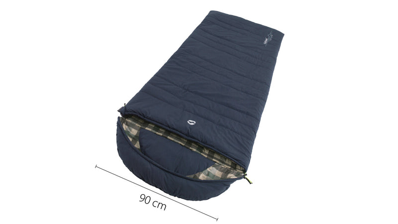 Outwell Camper Lux Sleeping Bag "L Zip" Blue