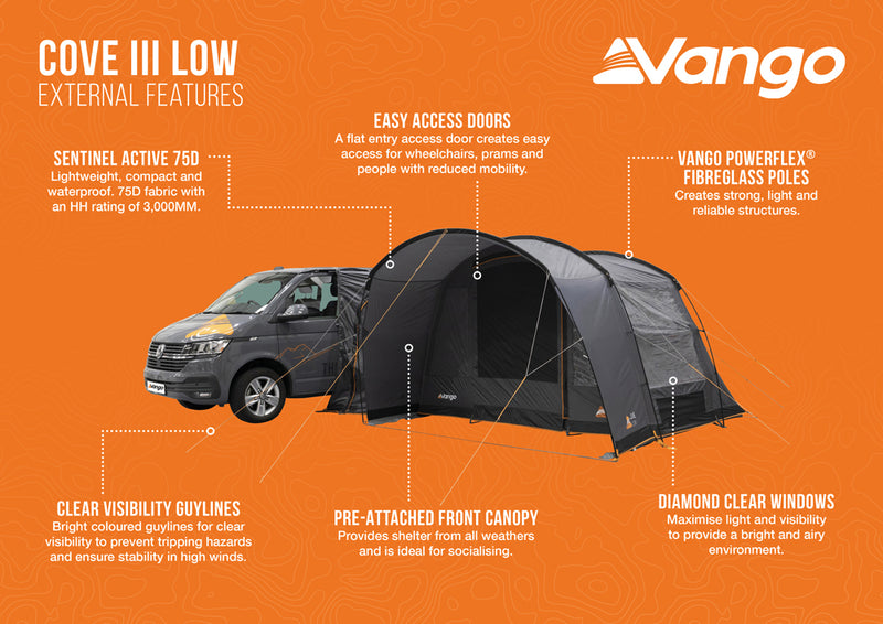 Vango Cove III Low Drive-away Awning 2025