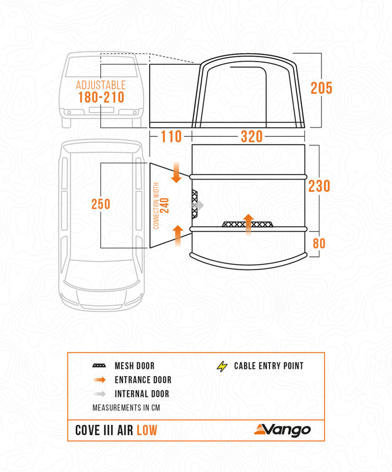 Vango Cove III Air Low Drive-away Awning 2025