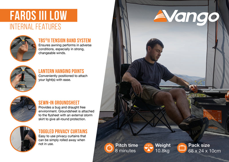 Vango Faros III Low Drive-away Awning 2025