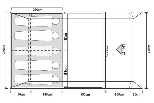 Outdoor Revolution Atom 500 Air Tent + Footprint 2025