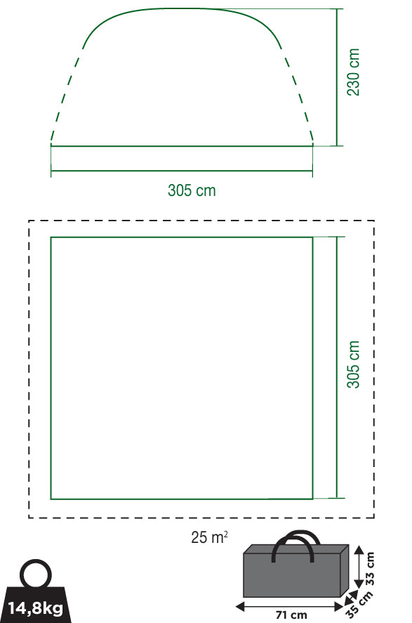 Coleman Event Shelter Air M 3m x 3m Bundle 2024