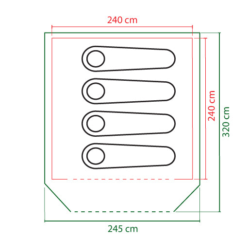 Coleman FastPitch Forest Lodge 4 Tent 2025