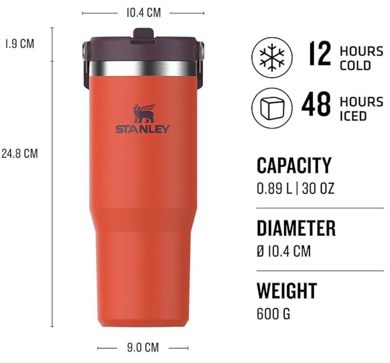 Stanley Classic IceFlow™ Flip Straw Tumbler 890ml Tigerlilly Plum