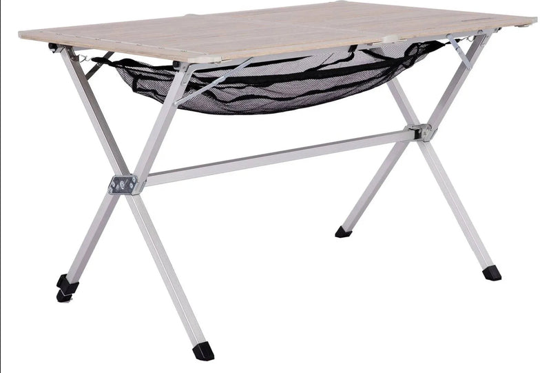 Elite Neagh Slatted Table - Light Wood - 115 x 80 x 70H cm