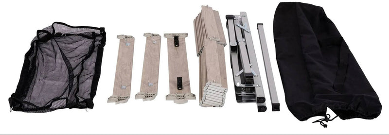 Elite Neagh Slatted Table - Light Wood - 115 x 80 x 70H cm