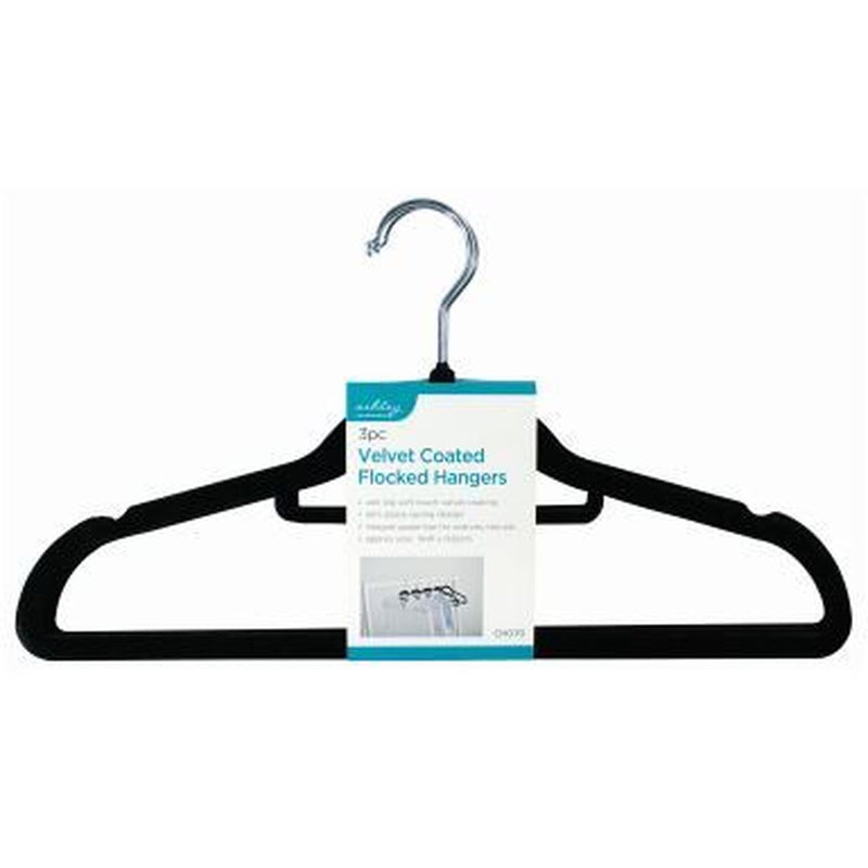 Velvet Flocked Coat Hangers 3pc set