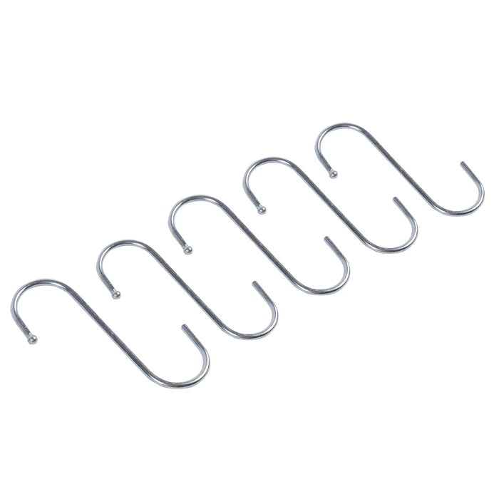 S Hook Set 5pc Steel