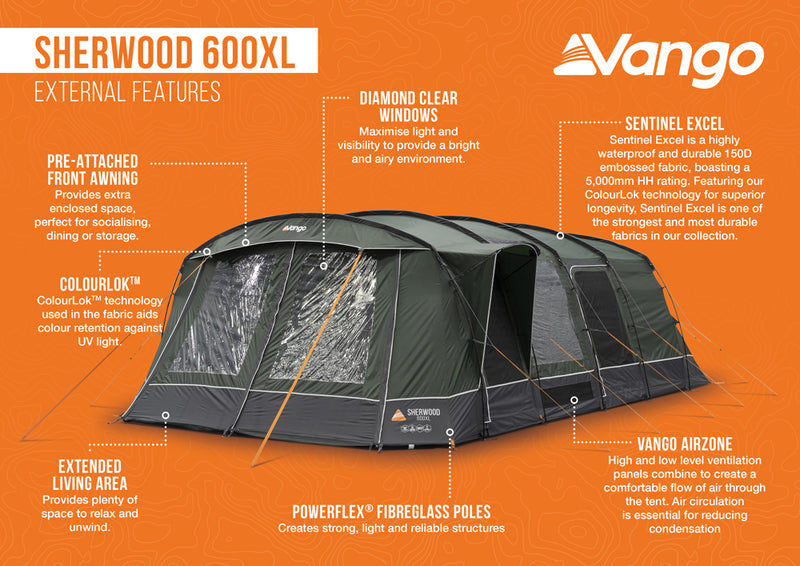 Vango Sherwood Air 400XL Tent Package 2025