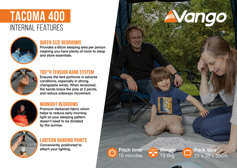 Vango Tacoma 400 Tent Package 2025