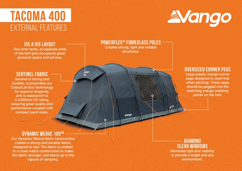 Vango Tacoma 400 Tent Package 2025