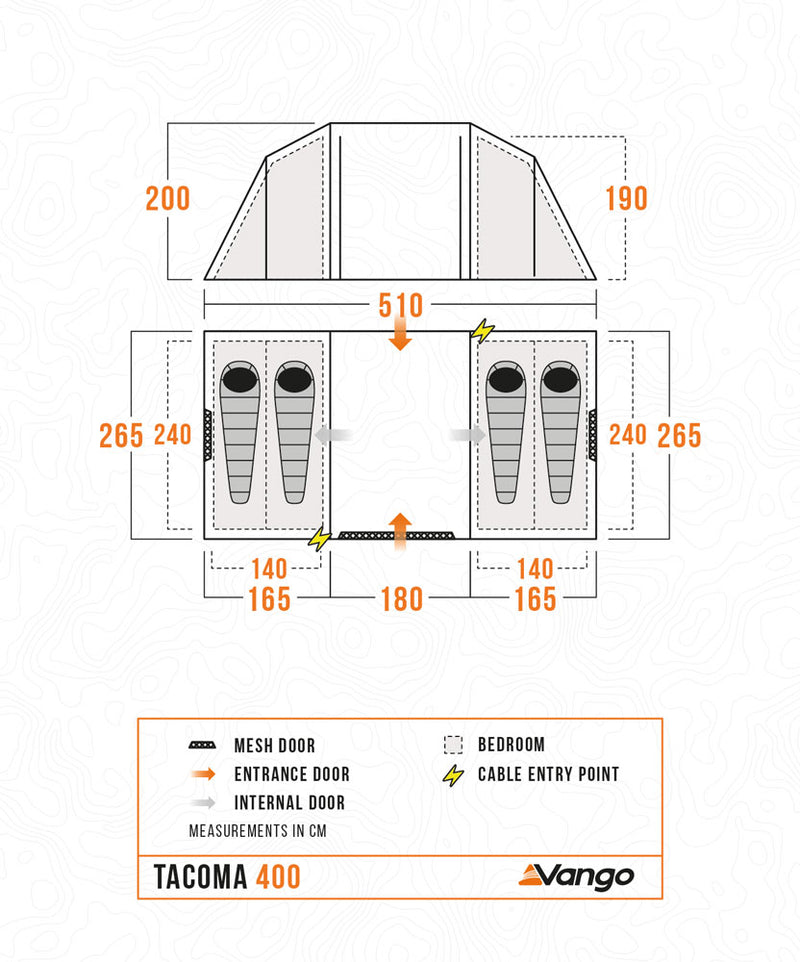 Vango Tacoma 400 Tent Package 2025