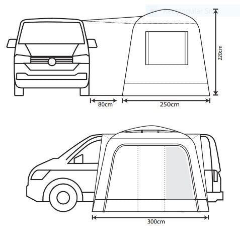 Outdoor Revolution Cayman Cuda XL F/G Drive-away Awning 2025
