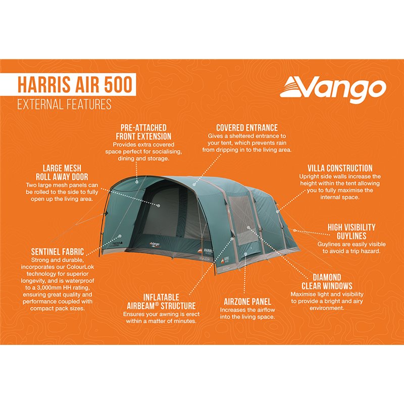 Vango Harris 500 Air Tent 2024