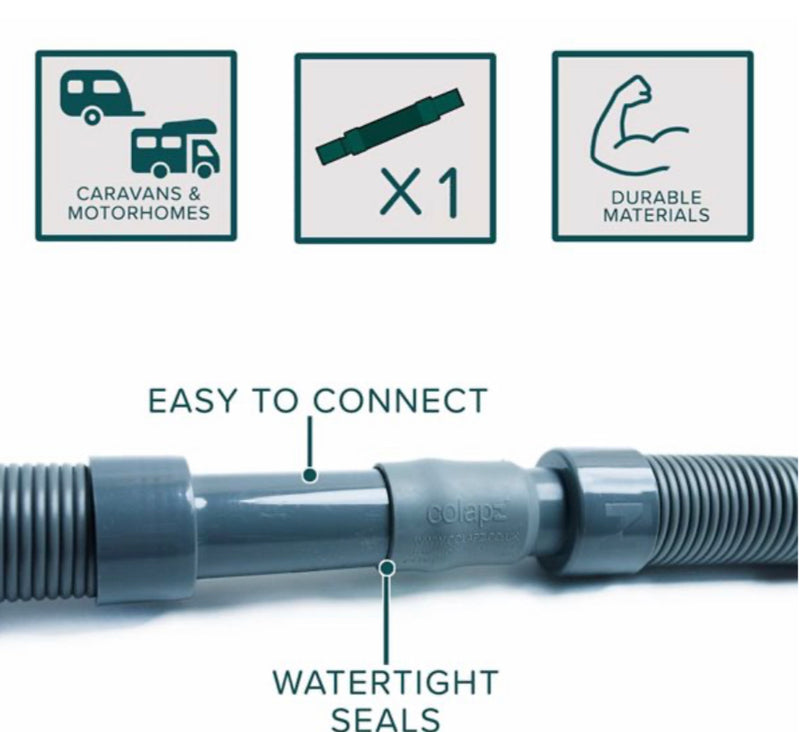 Colapz Flexi Waste Pipe 1Metre Extention