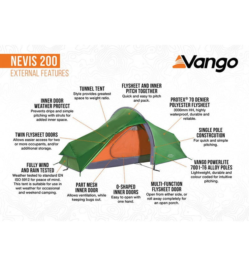 Vango Nevis 200 Backpacking Tent 2024
