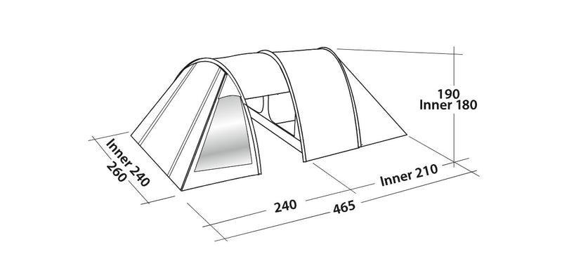 Easy Camp Galaxy 400 Tent Steel Blue 2024