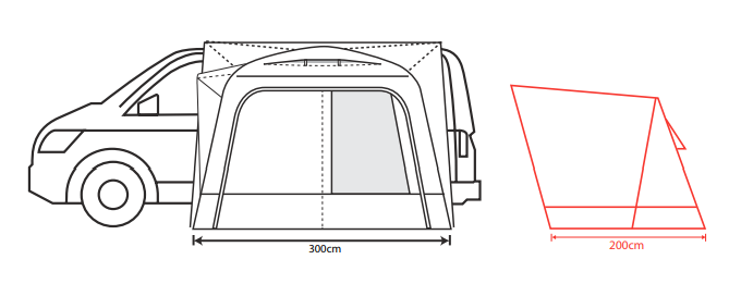 Outdoor Revolution Cayman Air Low Drive-away Awning 2024