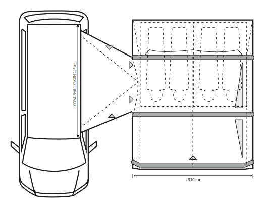 Outdoor Revolution Movelite T3E Low Drive-away Awning