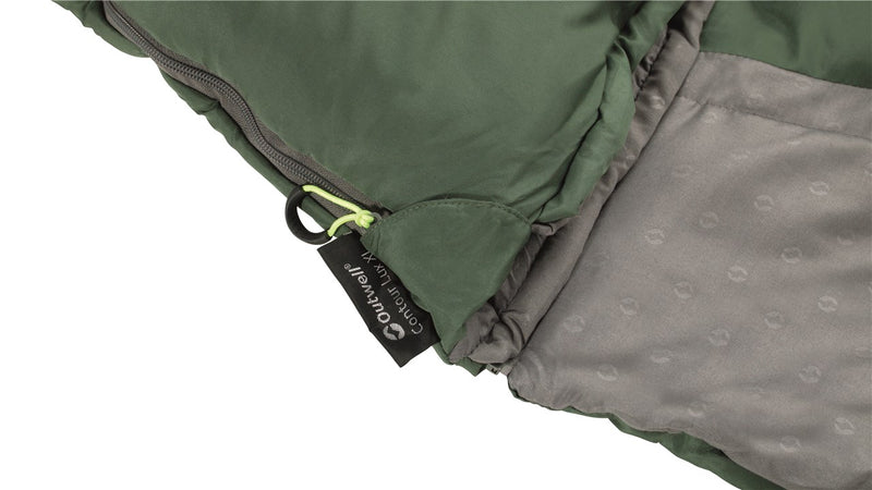 Outwell Contour Lux XL Sleeping Bag 'L Zip' Green