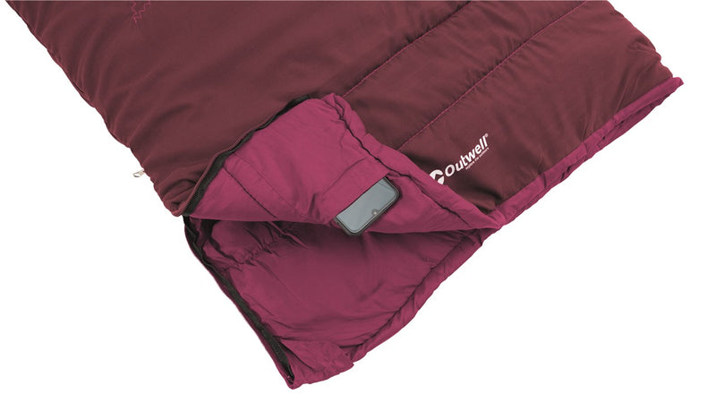 Outwell Champ Kids Sleeping Bag Deep Red