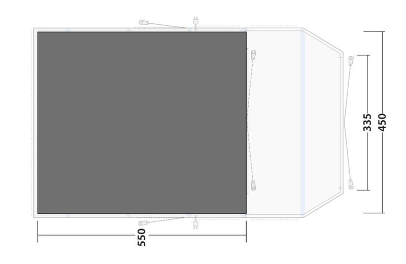 Outwell Wood Lake 7ATC Footprint Groundsheet 2023