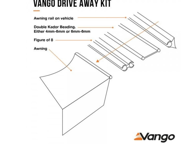 Vango Driveaway Kit 6mm to 6mm 4m