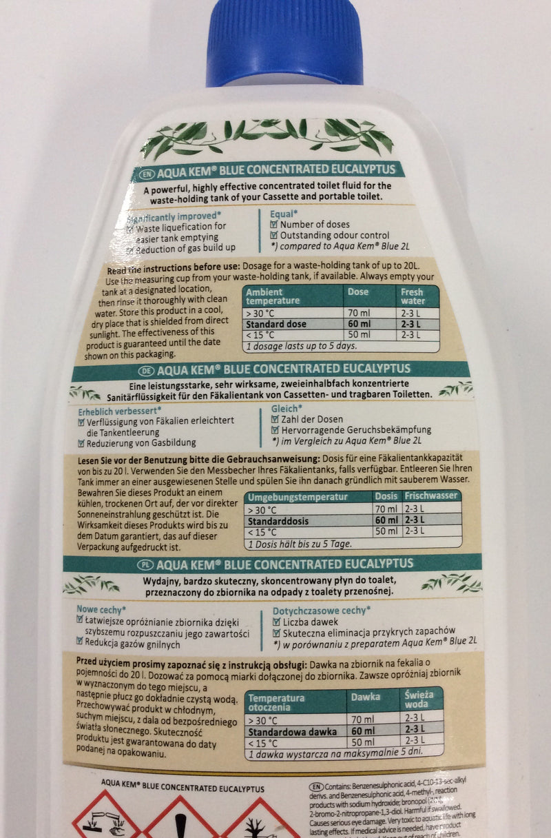 Thetford aqua kem blue concentrate 780ml