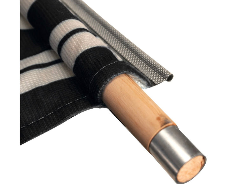 Blue diamond 7 pole grey stripe windbreak