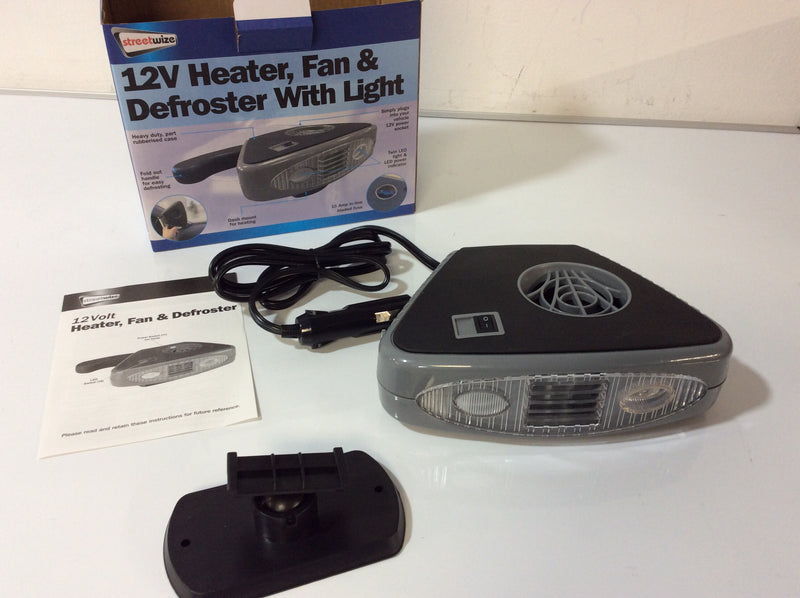Streetwize 12v Heater with Defroster and Light