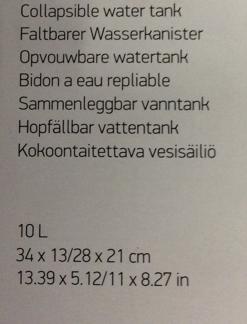 Isabella collapsible water tank 10lt