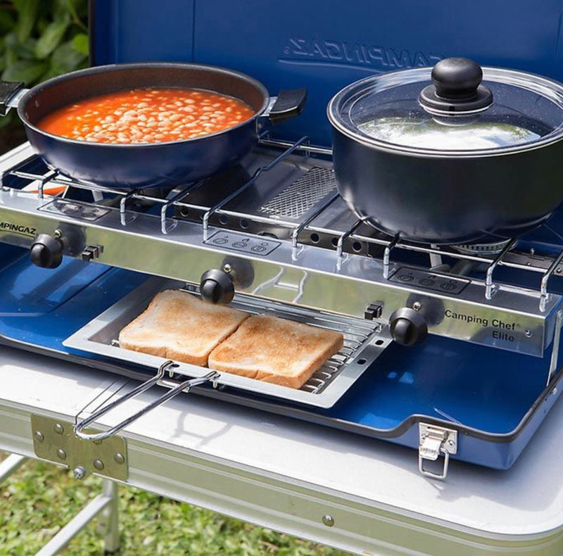Campingaz Camping Chef Folding Double Burner and Grill