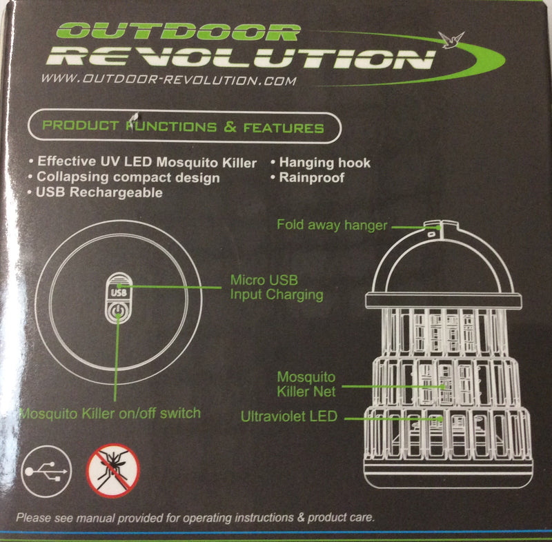 Travel mosquito killer USB rechargeable