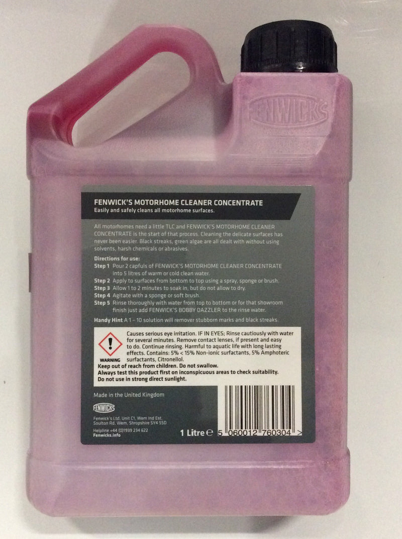Fenwick’s motorhome cleaner concentrate 1lt