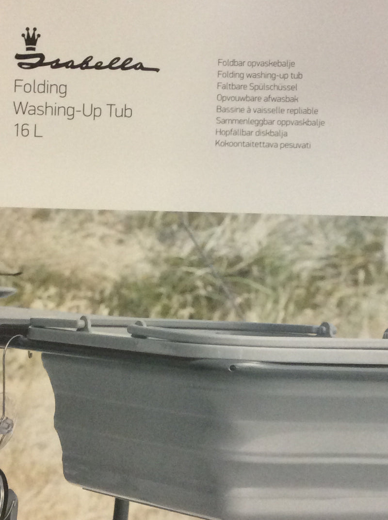 Isabella folding washing up bowl 16 litre
