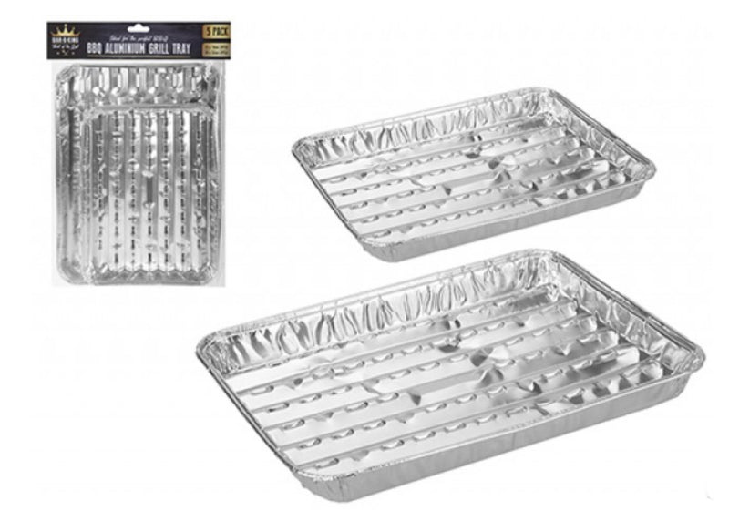 BBQ ALLOY GRILL TRAY PACK OF 5