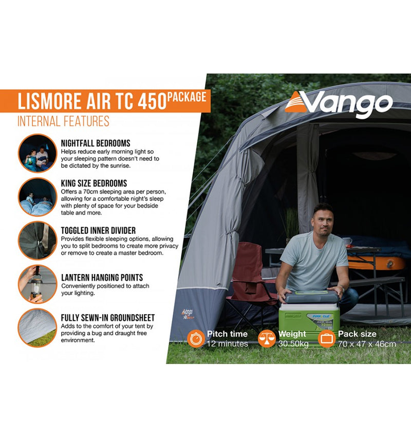 Vango Lismore 450 Air TC Tent Package 2024