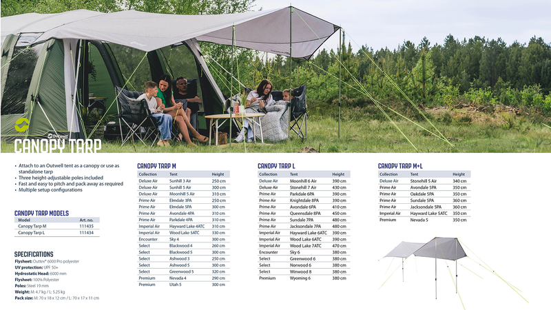 Outwell Canopy Tarp M 2026 – S.K Camping & Leisure