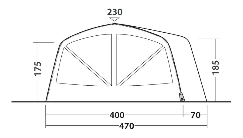Outwell Vermont 7 Air Inflatable Tent 2025