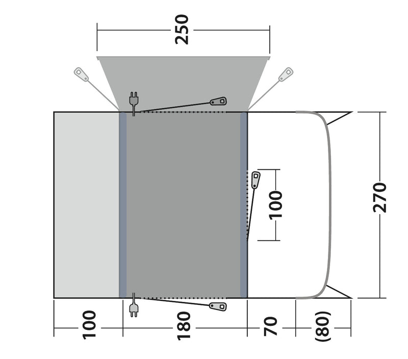 Outwell Talladega Air Driveaway Awning 2026 - Pre-Order