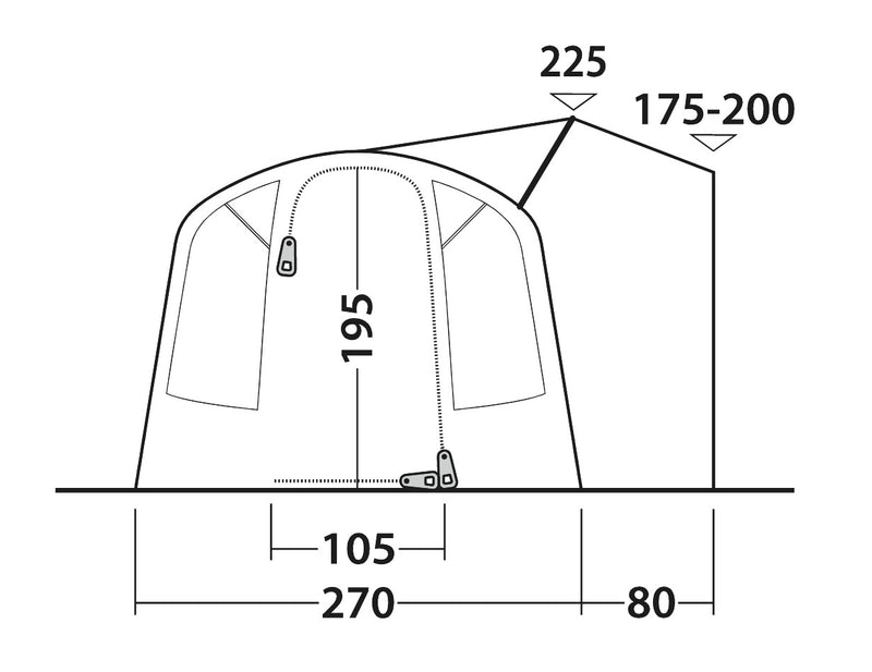Outwell Talladega Air Driveaway Awning 2026 - Pre-Order