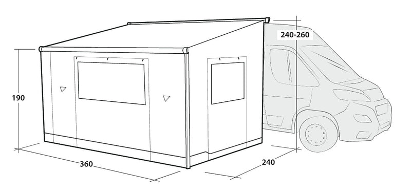 Outwell Sideroads Awning Room 2026 - Pre-Order