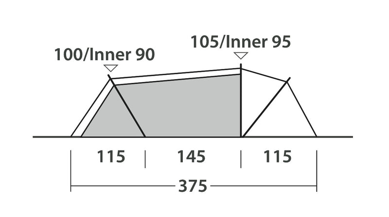 Outwell Nexion 3 Pop-Up Tent Forest 2026 - Pre-Order