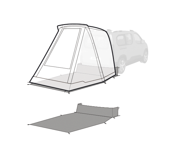Outwell Sandcrest S Awning Footprint Groundsheet 2025