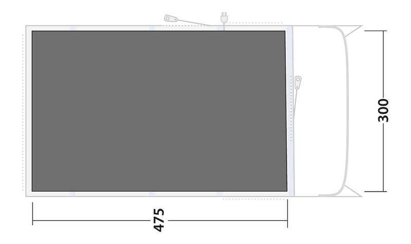 Outwell Colorado / Ohio / Denver 5 Air Footprint Groundsheet 2026