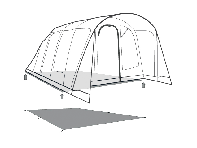 Outwell Colorado / Ohio / Denver 5 Air Footprint Groundsheet 2026