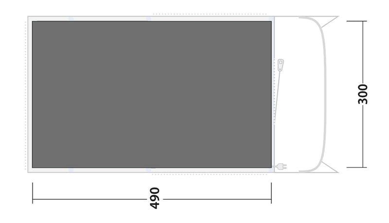 Outwell Florida 5 Air Footprint Groundsheet 2025